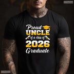 Proud Uncle Of A Class Of 2026 Graduate High School Senior Commemorative Shirt