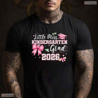 Adorable Little Miss Kindergarten Grad 2026 Girls Kids Graduation Ceremony T-Shirt