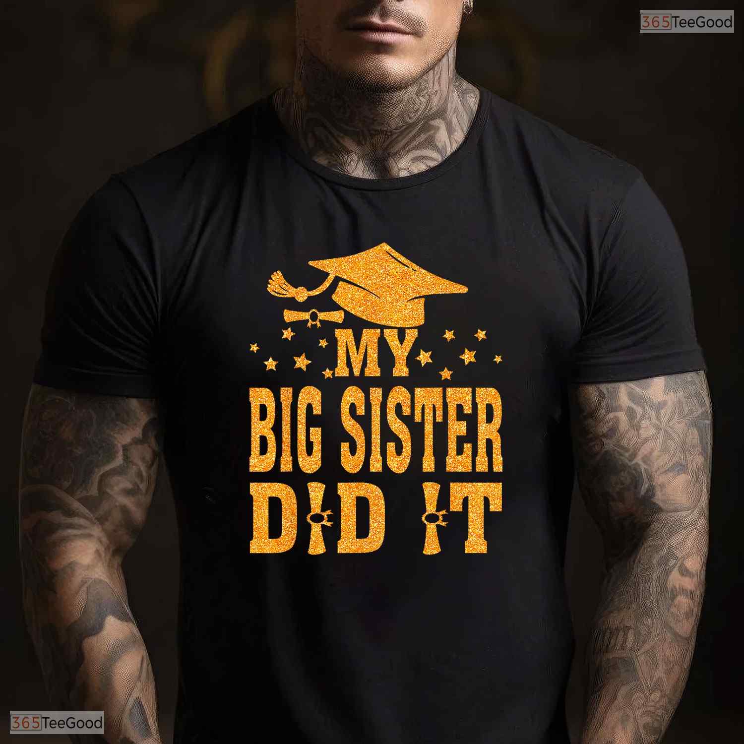 My Big Sister Did It Graduation Graduated Sibling Matching Family Party T-Shirt