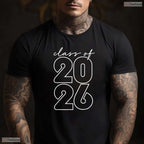 Retro Vintage Class Of 2026 High School Senior Graduation Commemorative Shirt