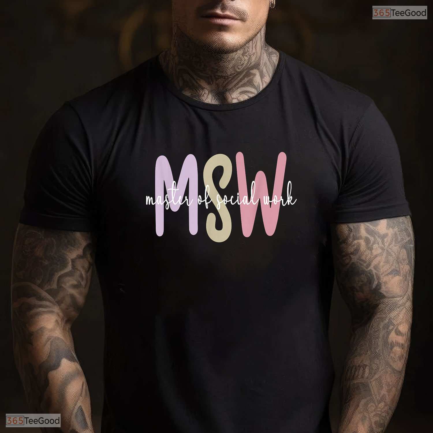 MSW Master Of Social Work Degree College Graduate University Commemoration Shirt