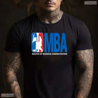 MBA Masters Degree Graduation Funny Basketball Pun University Graduate T-Shirt