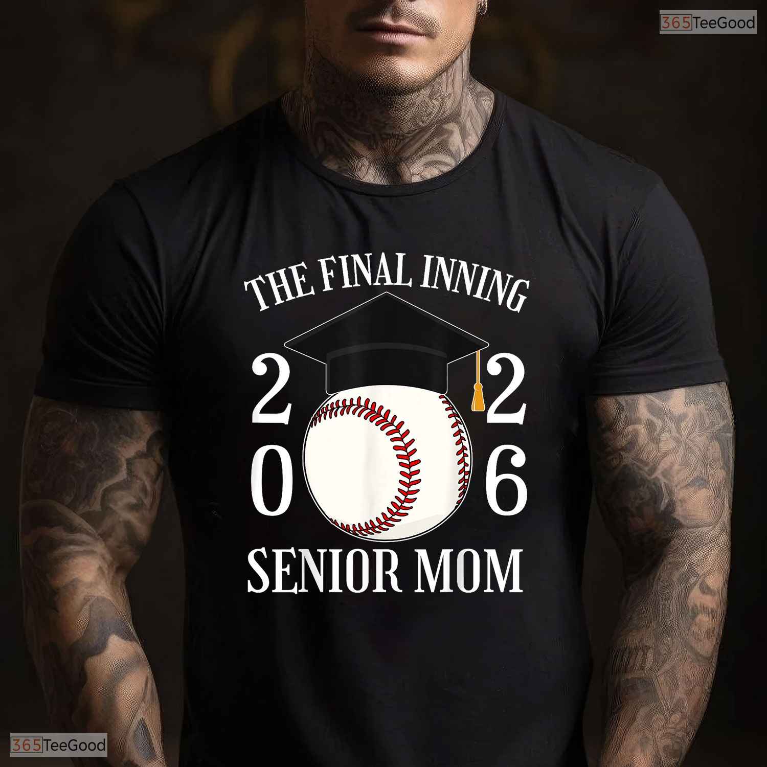 The Final Inning Senior Baseball Mom Class Of 2026 Graduate Sports Team T-Shirt