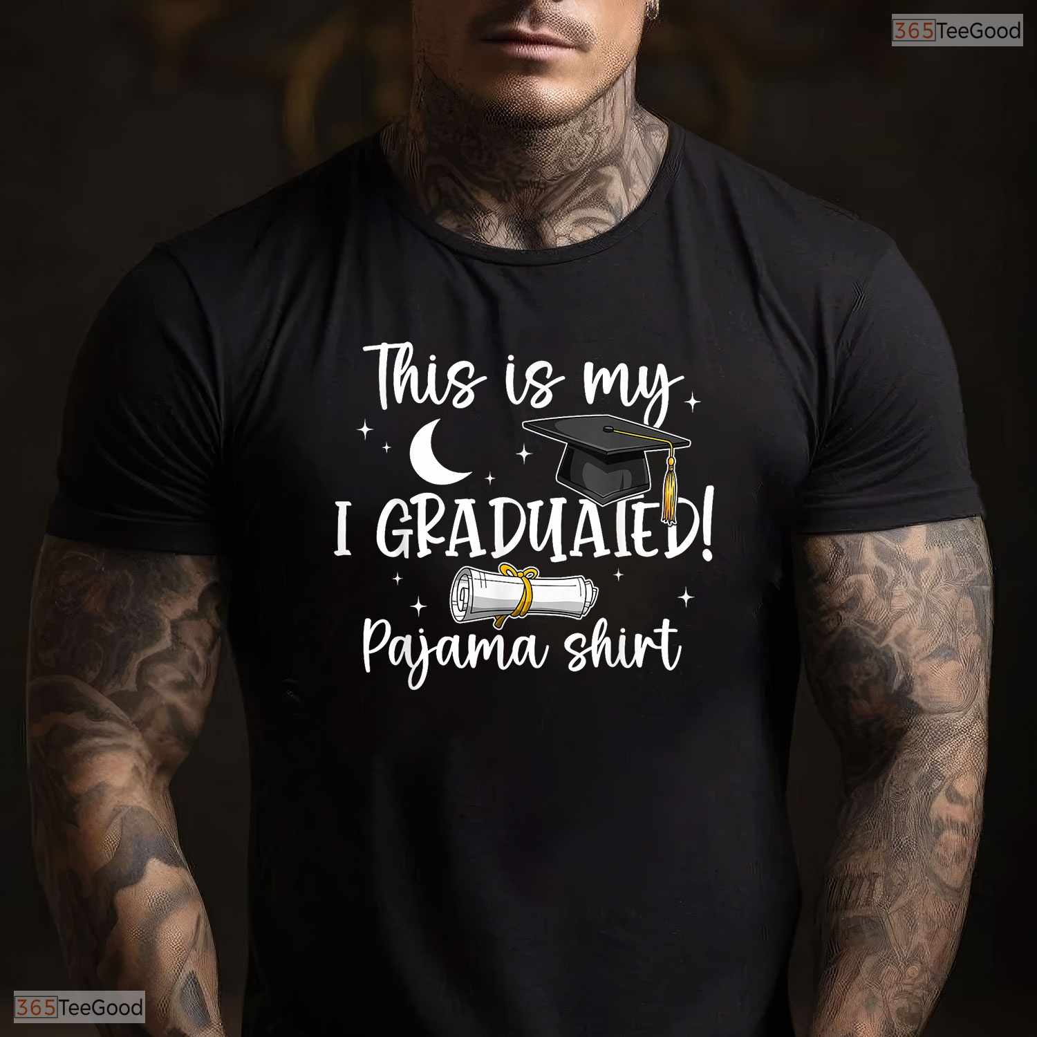 This Is My I Graduated Pajama Shirt Funny Class Of 2026 Senior Graduation T-Shirt