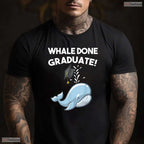 Funny Whale Done Cute Animal Pun Youth Graduation Moving Up Ceremony Kids T-Shirt