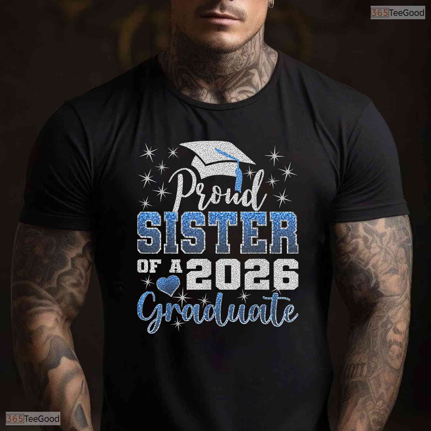 Awesome Super Proud Sister Of A 2026 Graduate Senior Graduation Family Party T-Shirt
