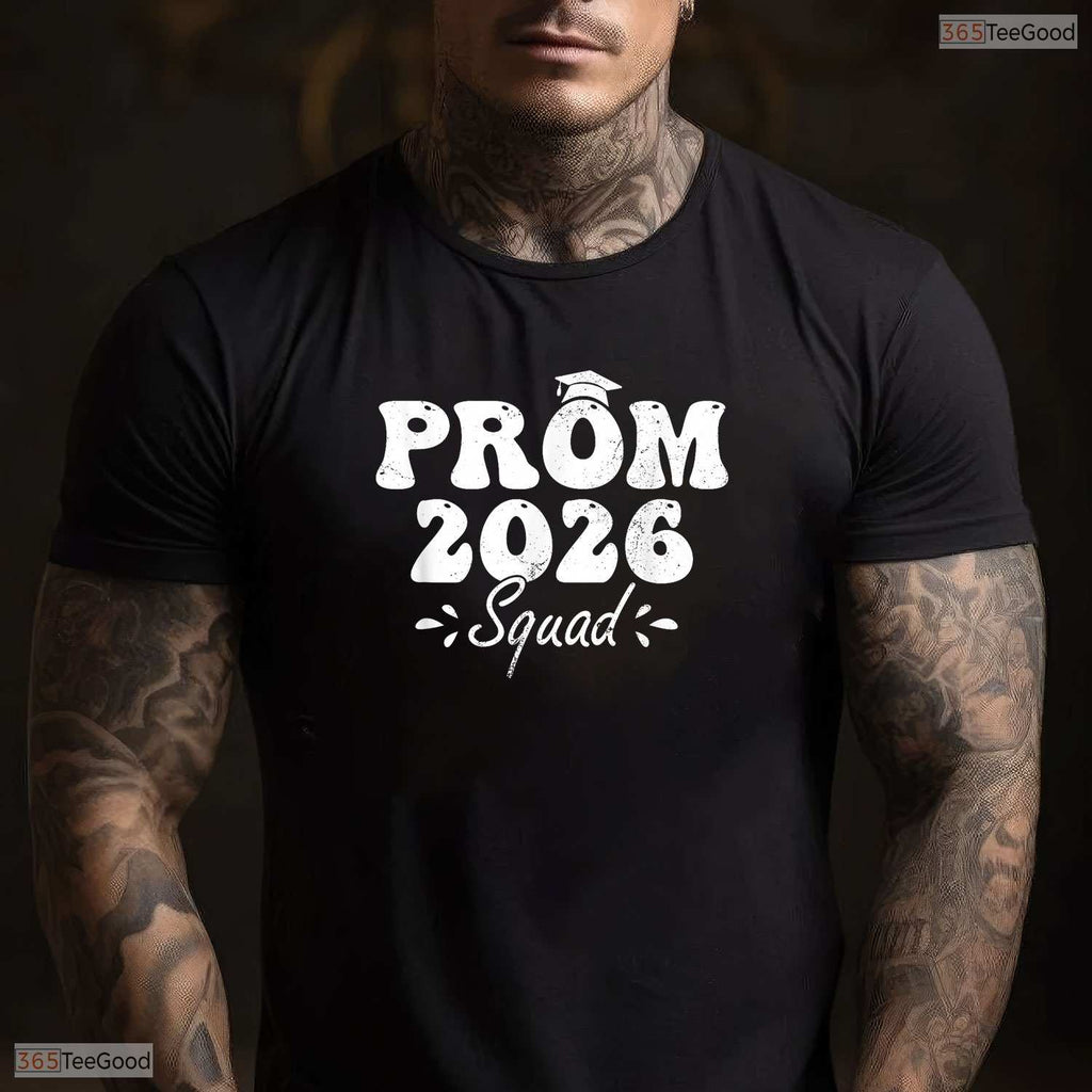 Prom Squad 2026 Graduate Funny High School Senior Dance Celebration T-Shirt