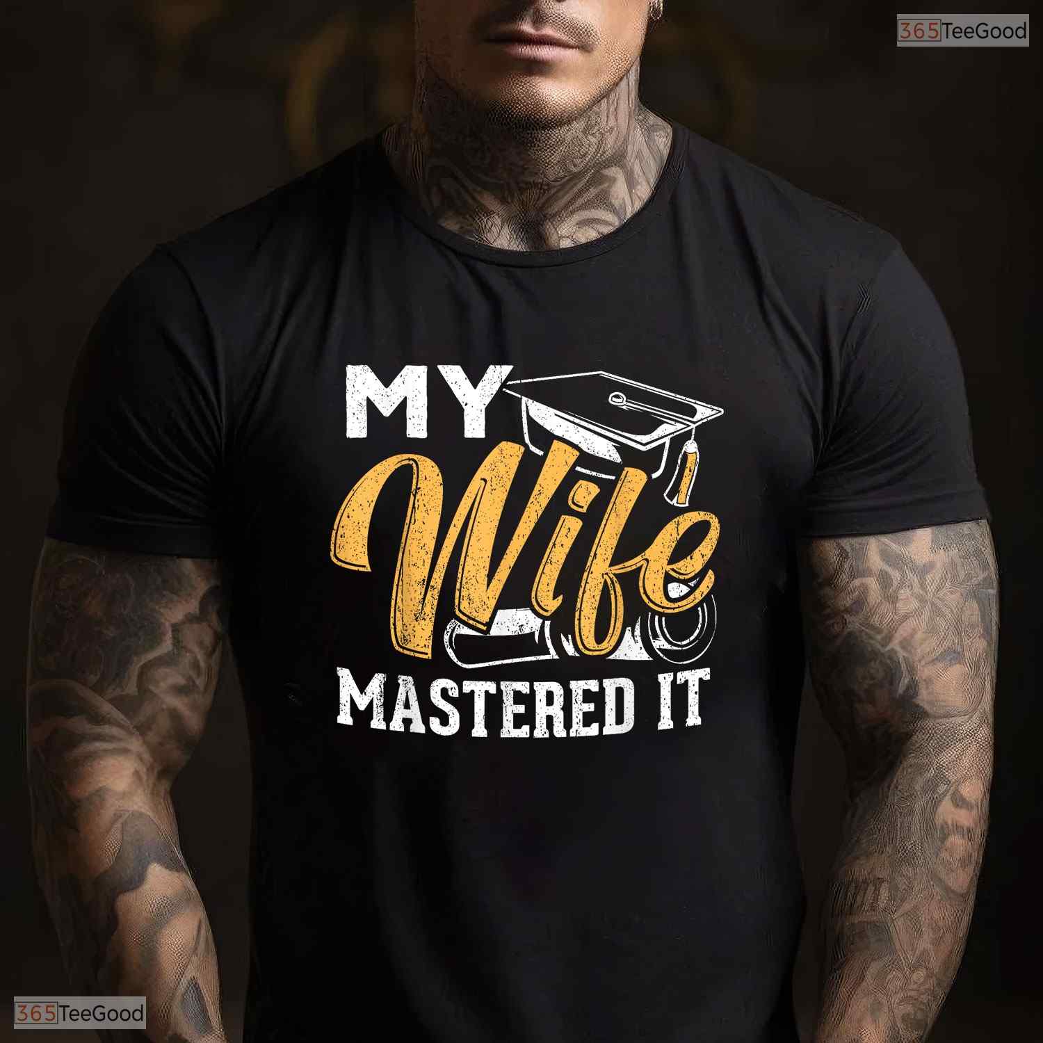 My Wife Mastered It Class Of 2026 Masters Degree Holder Graduation Party Shirt