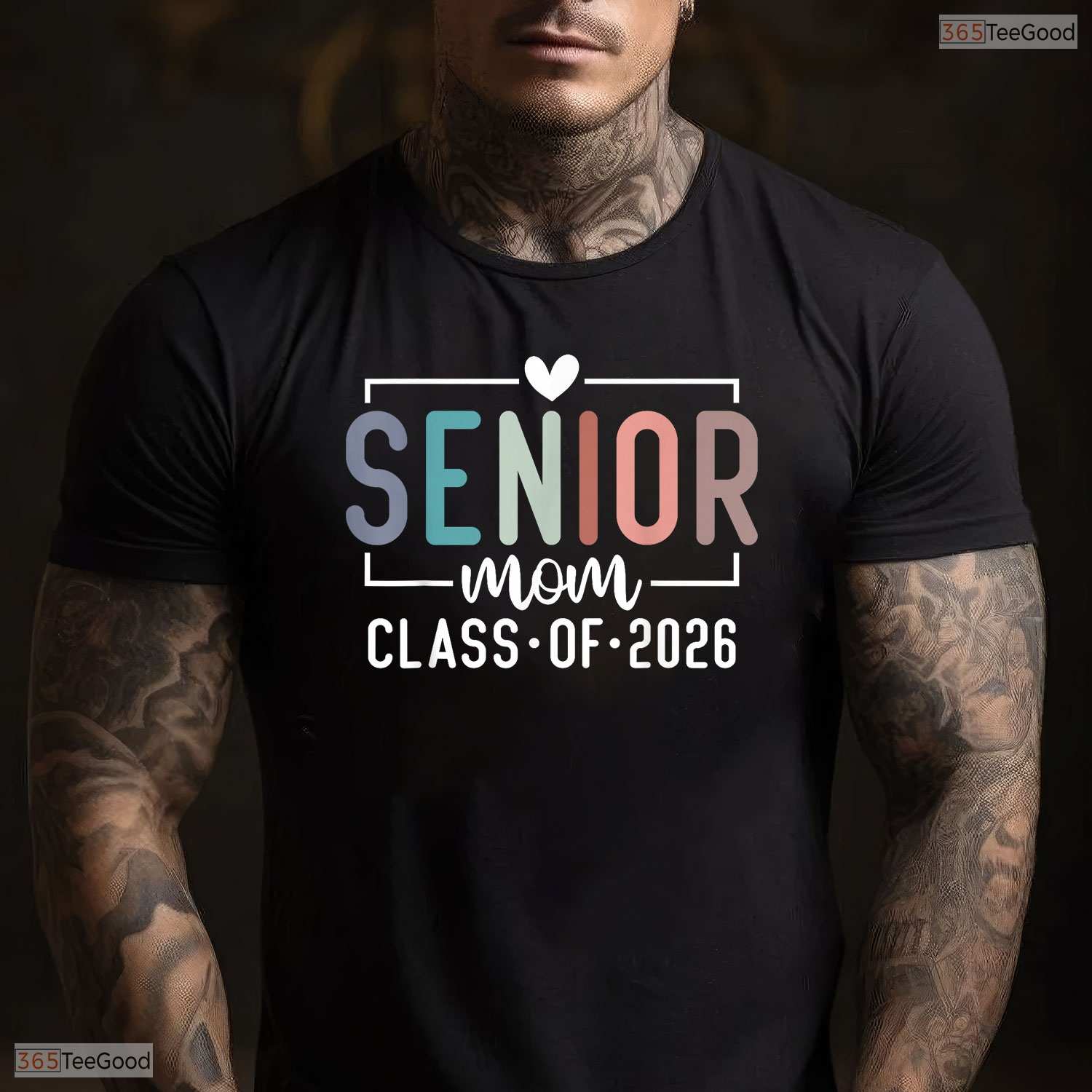 Senior Mom Class Of 2026 Proud Mother Of A High School Graduate Party T-Shirt