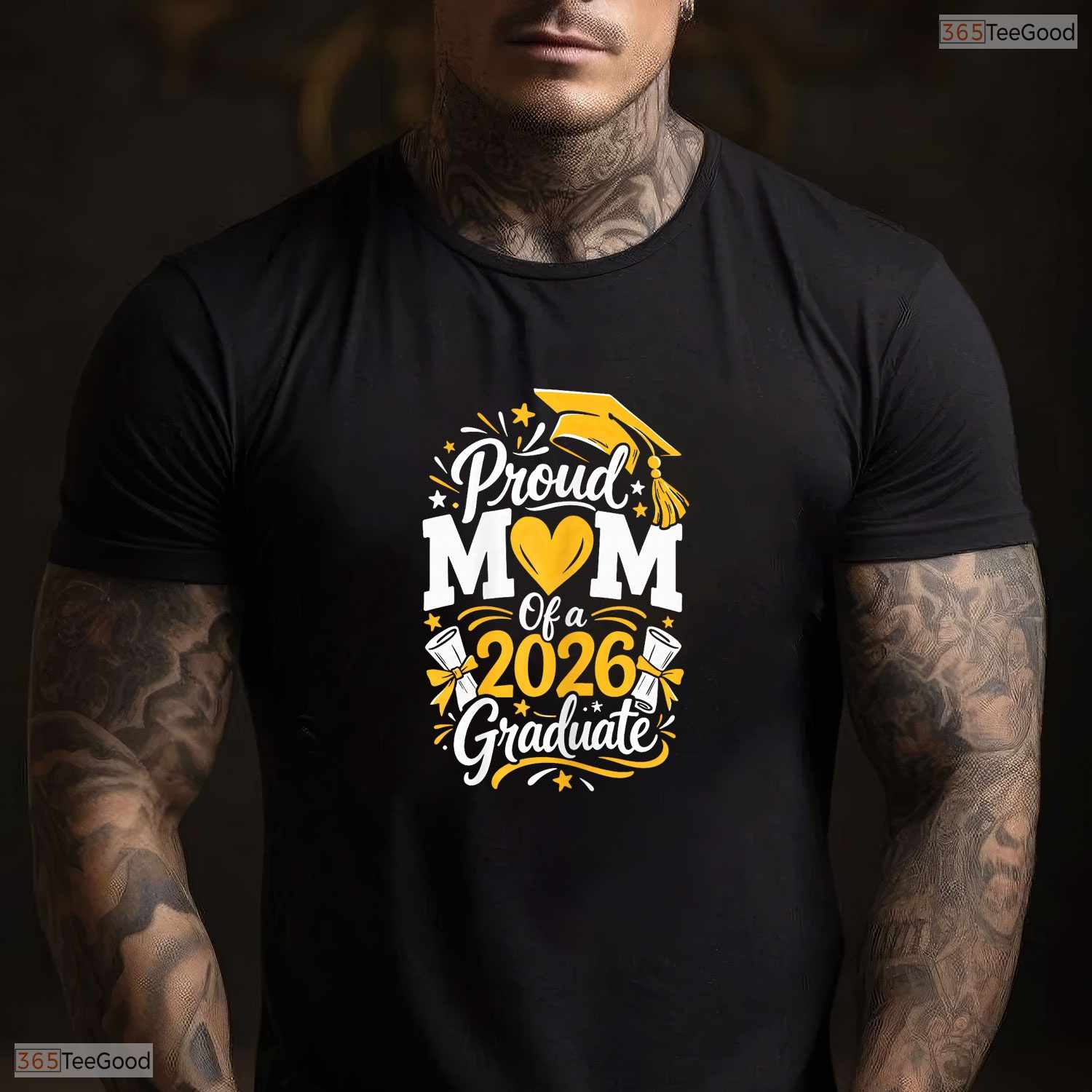 Proud Mother Of A 2026 Graduate University College Ceremony Celebration Shirt