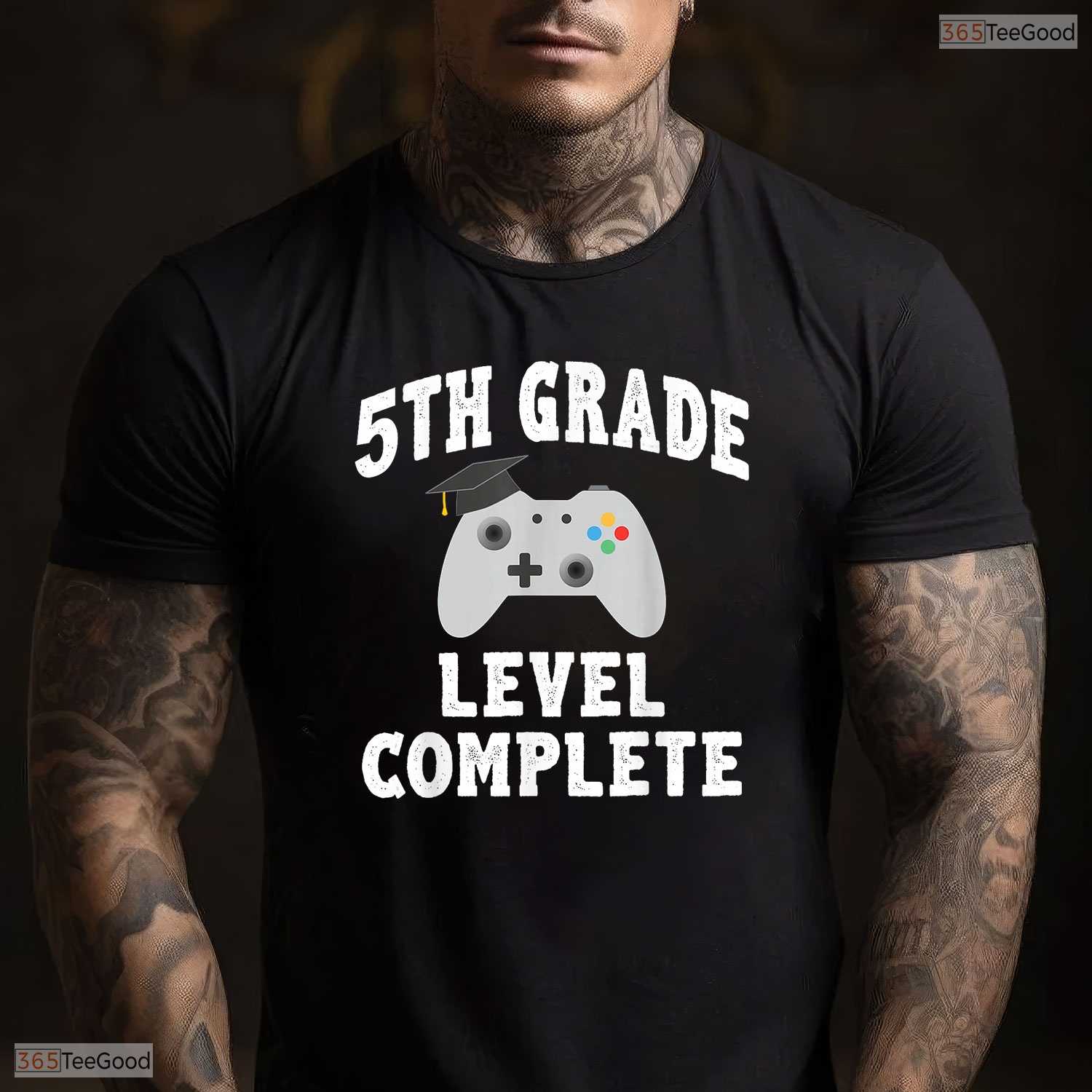5th Grade Gamer Graduation Class Of 2026 Video Game Lover Moving Up T-Shirt