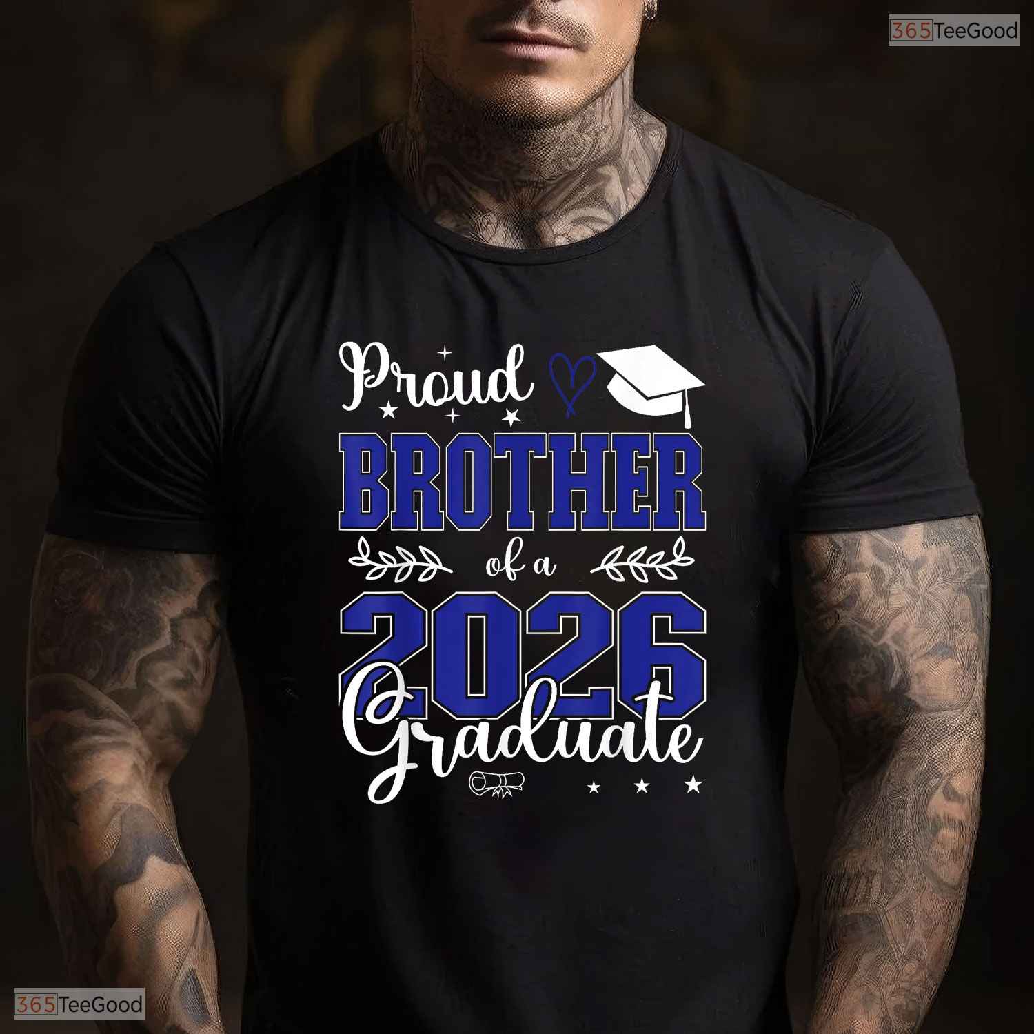 Proud Brother Of A Class Of 2026 Graduate Matching Family Party Shirt