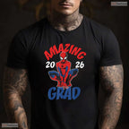 Comic Book Hero Style Amazing Graduation Class Of 2026 Senior Student Party T-Shirt
