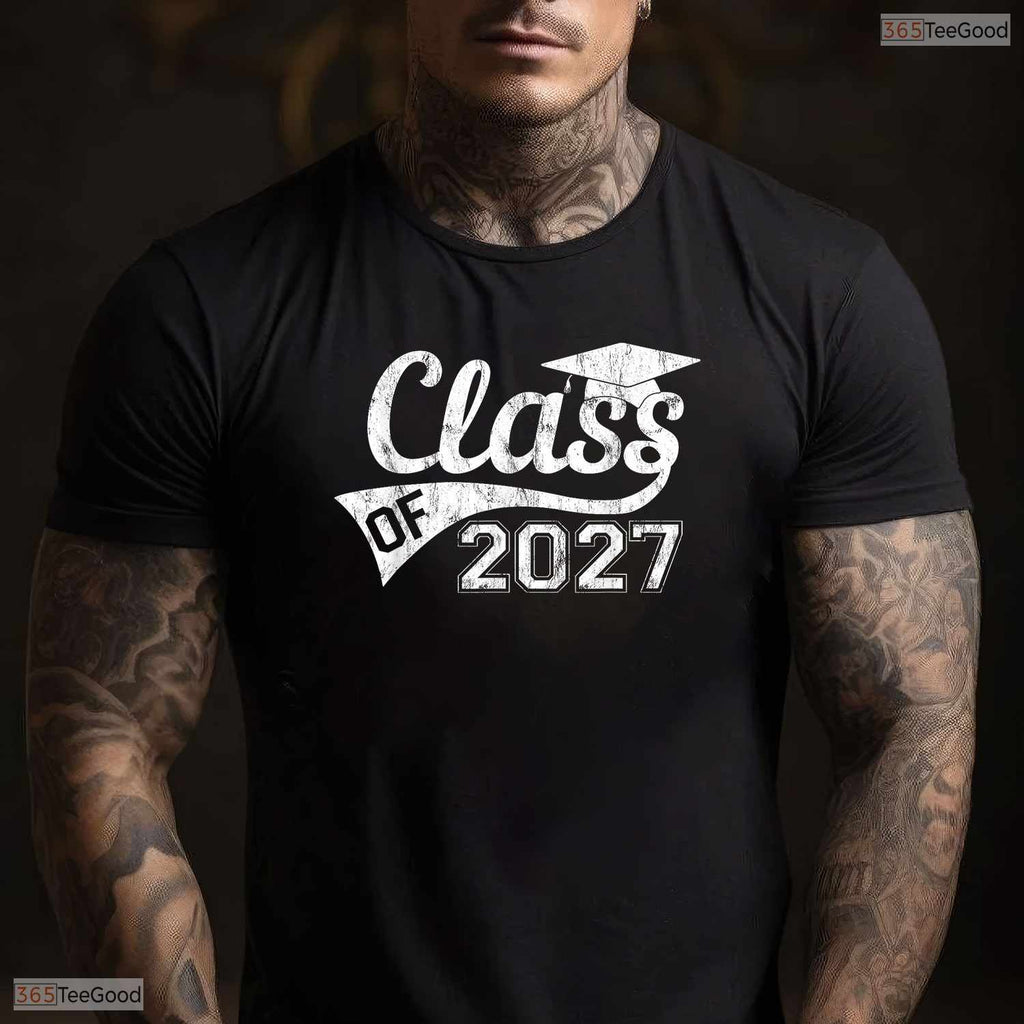 Class Of 2027 Graduation High School Senior First Day Of School T-Shirt