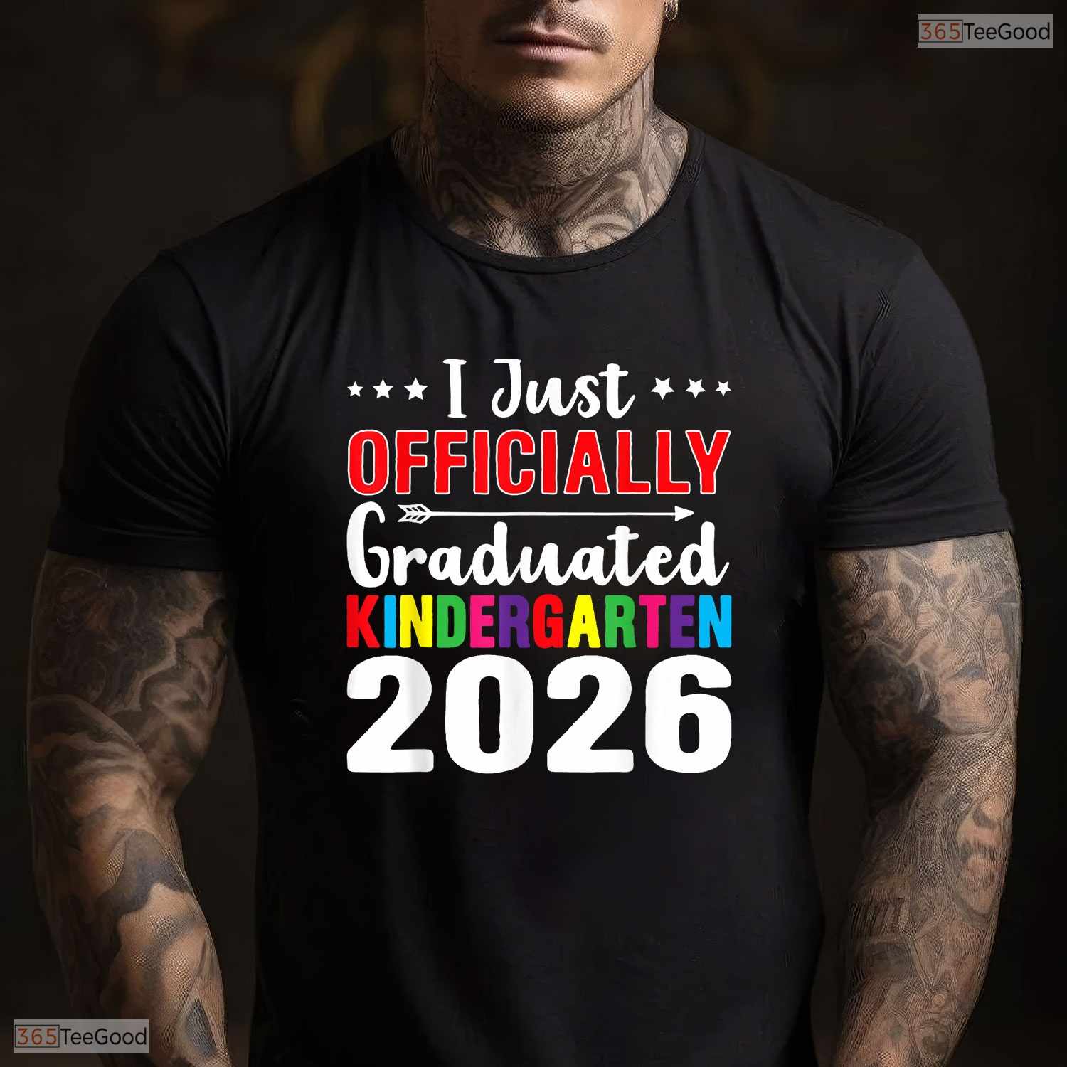 Proudly I Officially Graduated Kindergarten Graduation Class Of 2026 Ceremony T-Shirt