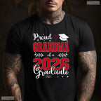 Matching Proud Grandma Of A 2026 Graduate University Commencement Family Shirt