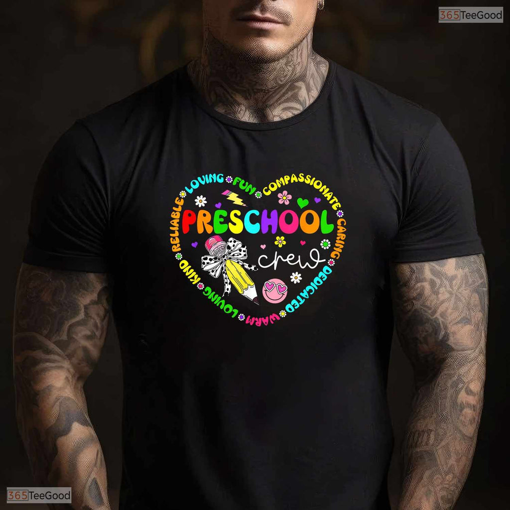 Preschool Crew Back To School Pre K Teacher Student Graduation Moving Up Shirt