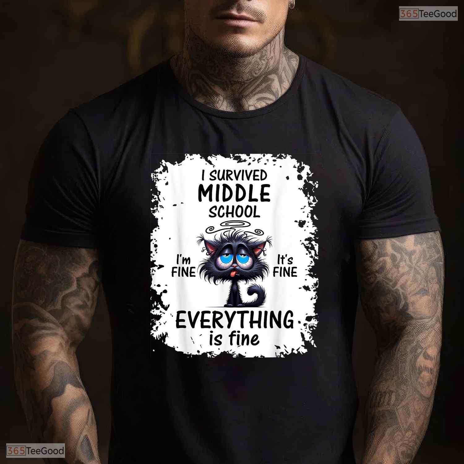 Funny I Survived Middle School Graduation Class Of 2026 Student Commemorative T-Shirt