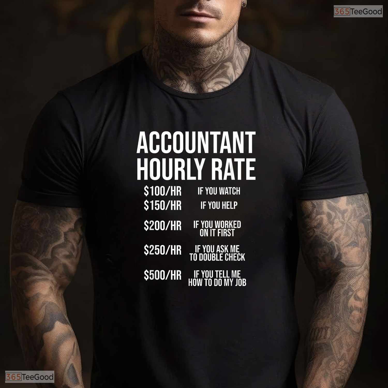 Funny Accountant Hourly Rate Accounting Degree Graduate Finance Humor Graduation Shirt