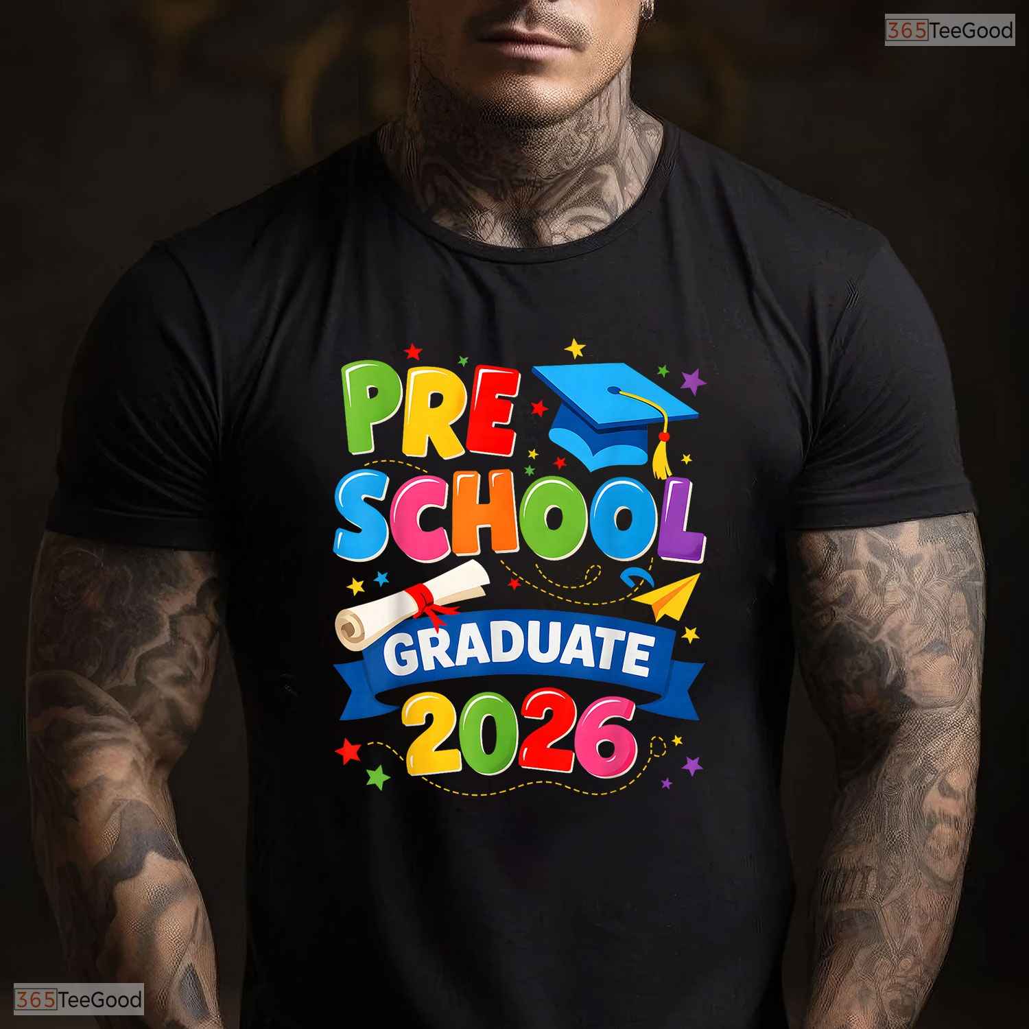 Awesome Preschool Graduation 2026 Pre-K Graduate Kids Boys And Girls Party T-Shirt