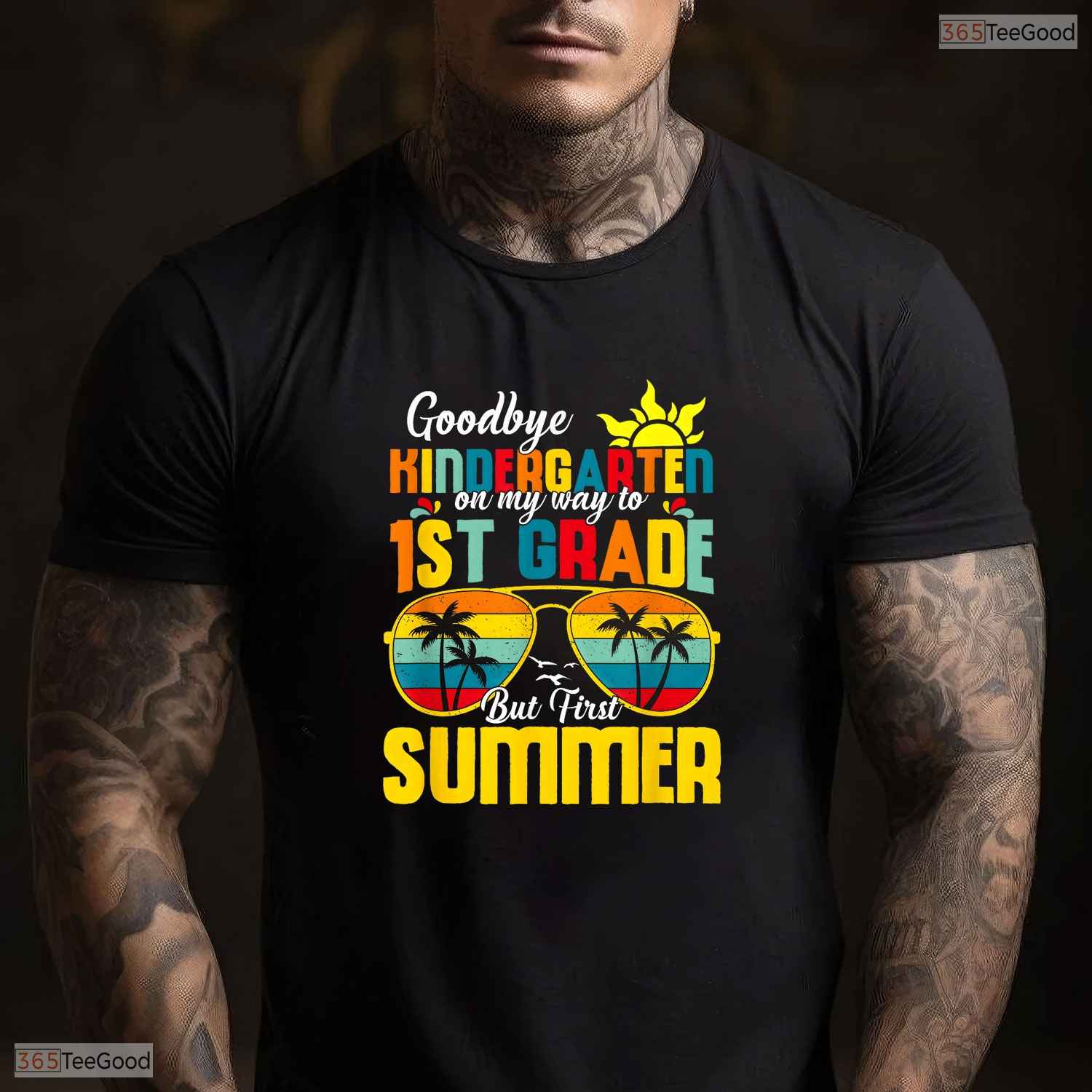 Fun Goodbye Kindergarten First Summer Graduation Last Day Of School Boys T-Shirt