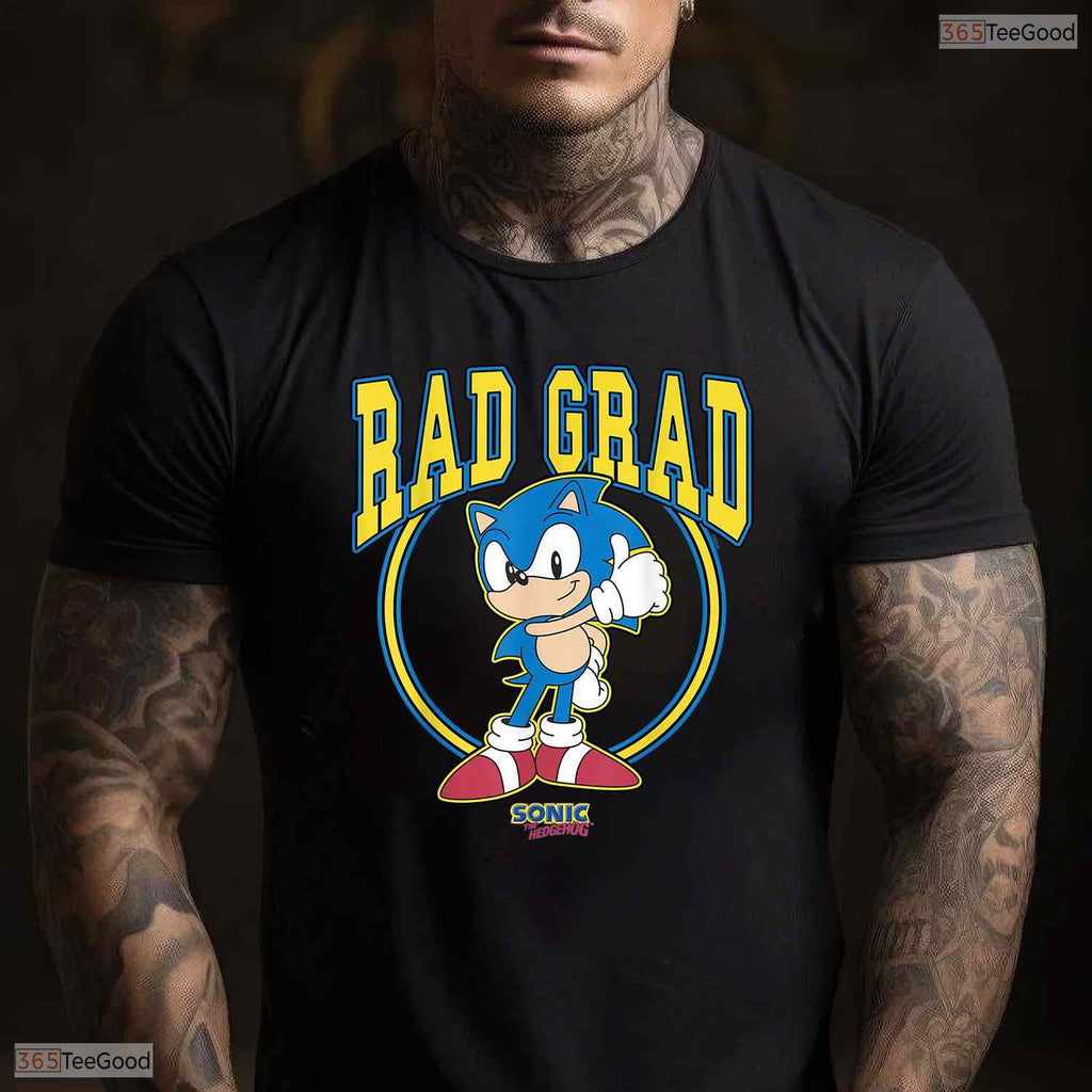 Awesome Fast Blue Gamer Character Rad Grad Thumbs Up Graduation Boys T-Shirt