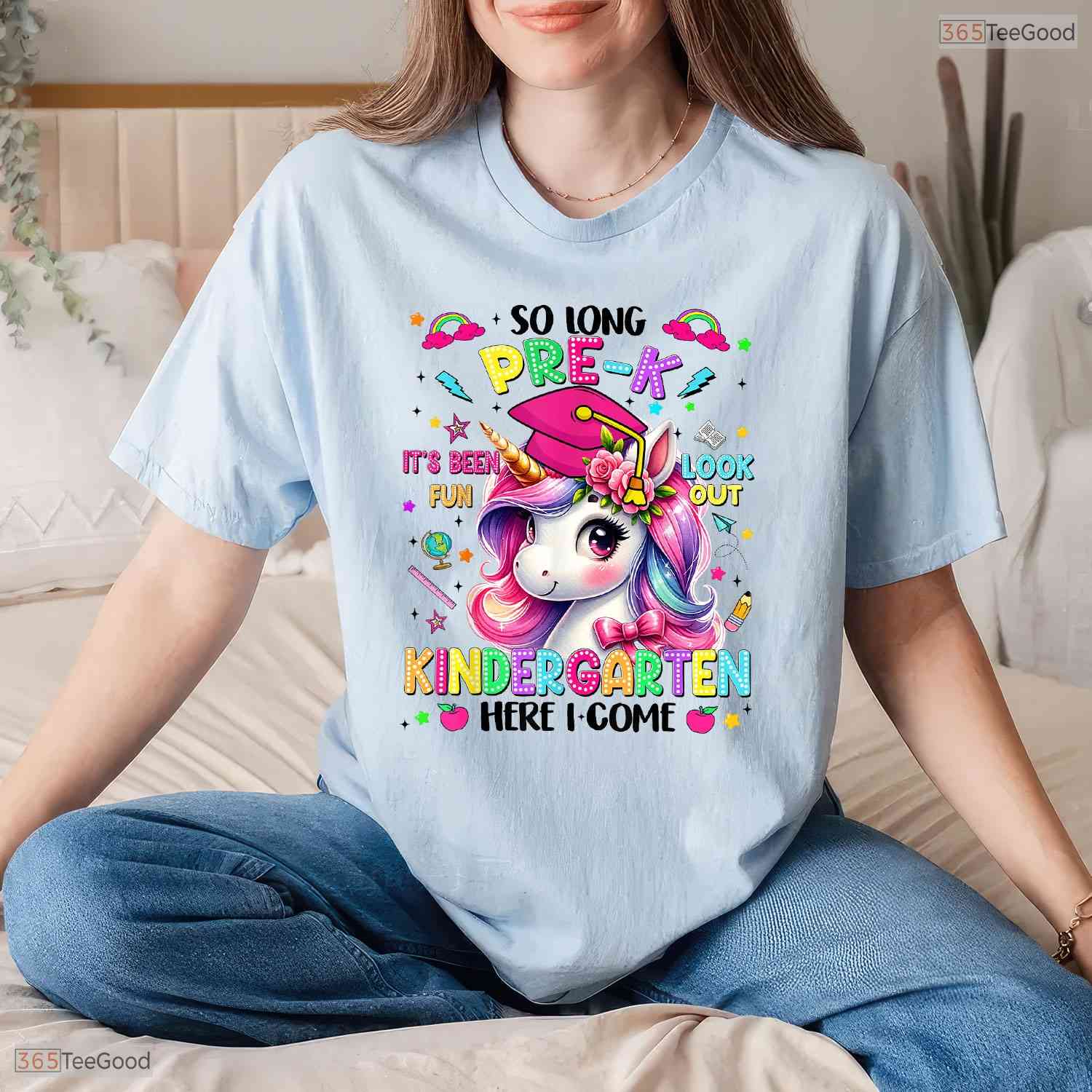 Cute So Long Pre-K Kindergarten Here I Come Graduation Girls Party T-Shirt