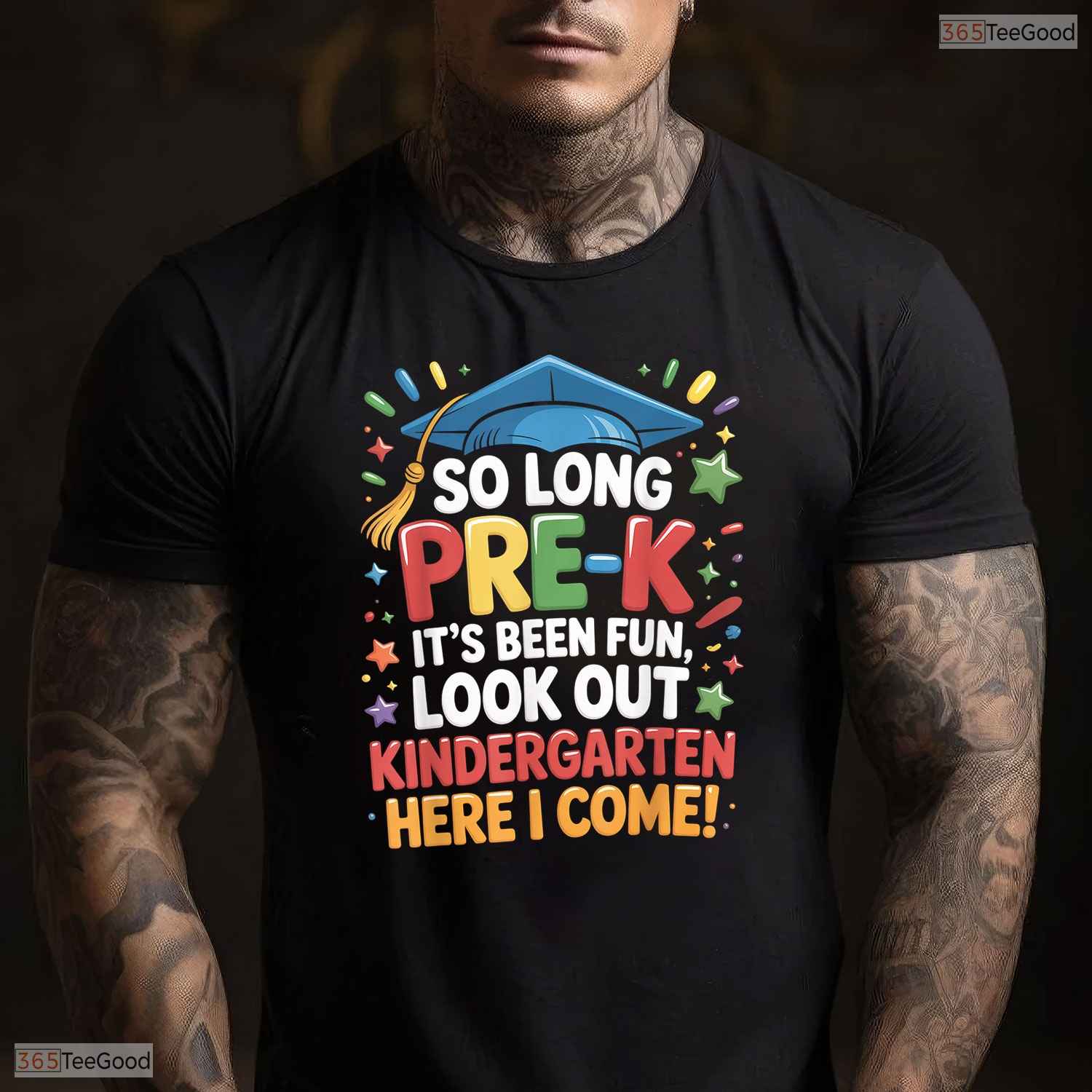 Fun So Long Pre-K Preschool Grad Kindergarten Here I Come Kids Boy T-Shirt