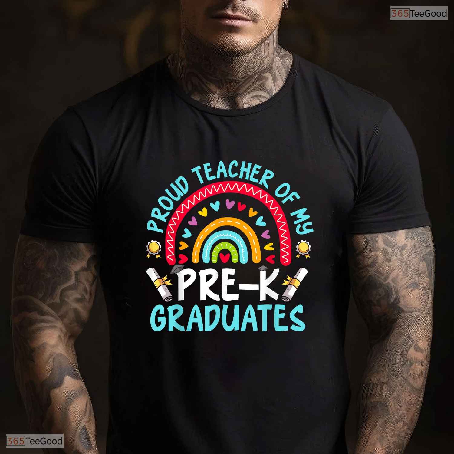 Loving Proud Teacher Of My Pre-K Graduates Last Day Of School Party T-Shirt