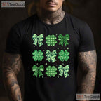Coquette Bow Shamrock St Patricks Day T-Shirt Cute Ribbon Irish Girl