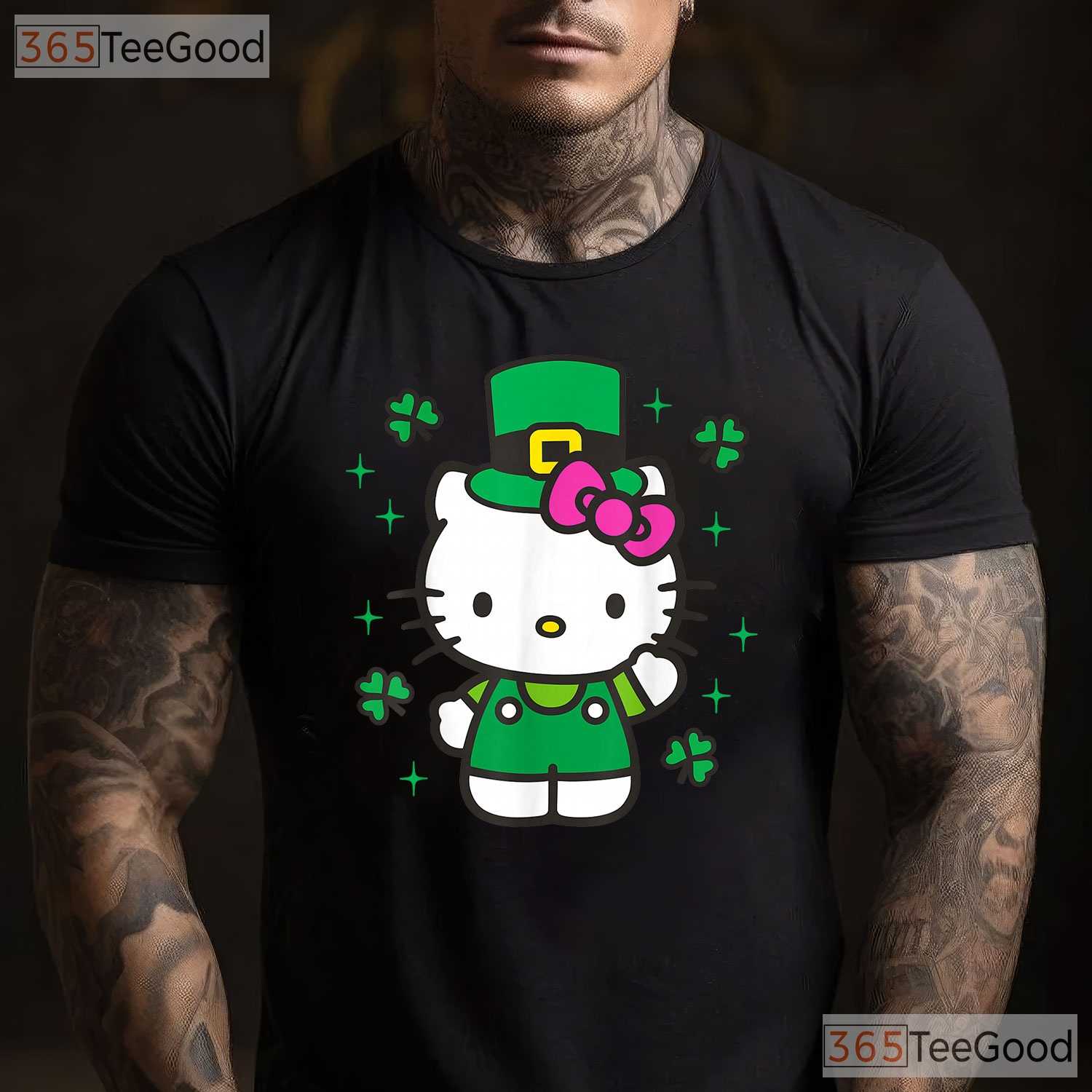 Hello Kitty Leprechaun Suit St Patricks Day T-Shirt Cute Sanrio Irish Green