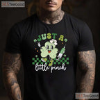 Just A Little Pinch Nurse St Patricks Day T-Shirt Funny Syringe Irish RN Tee