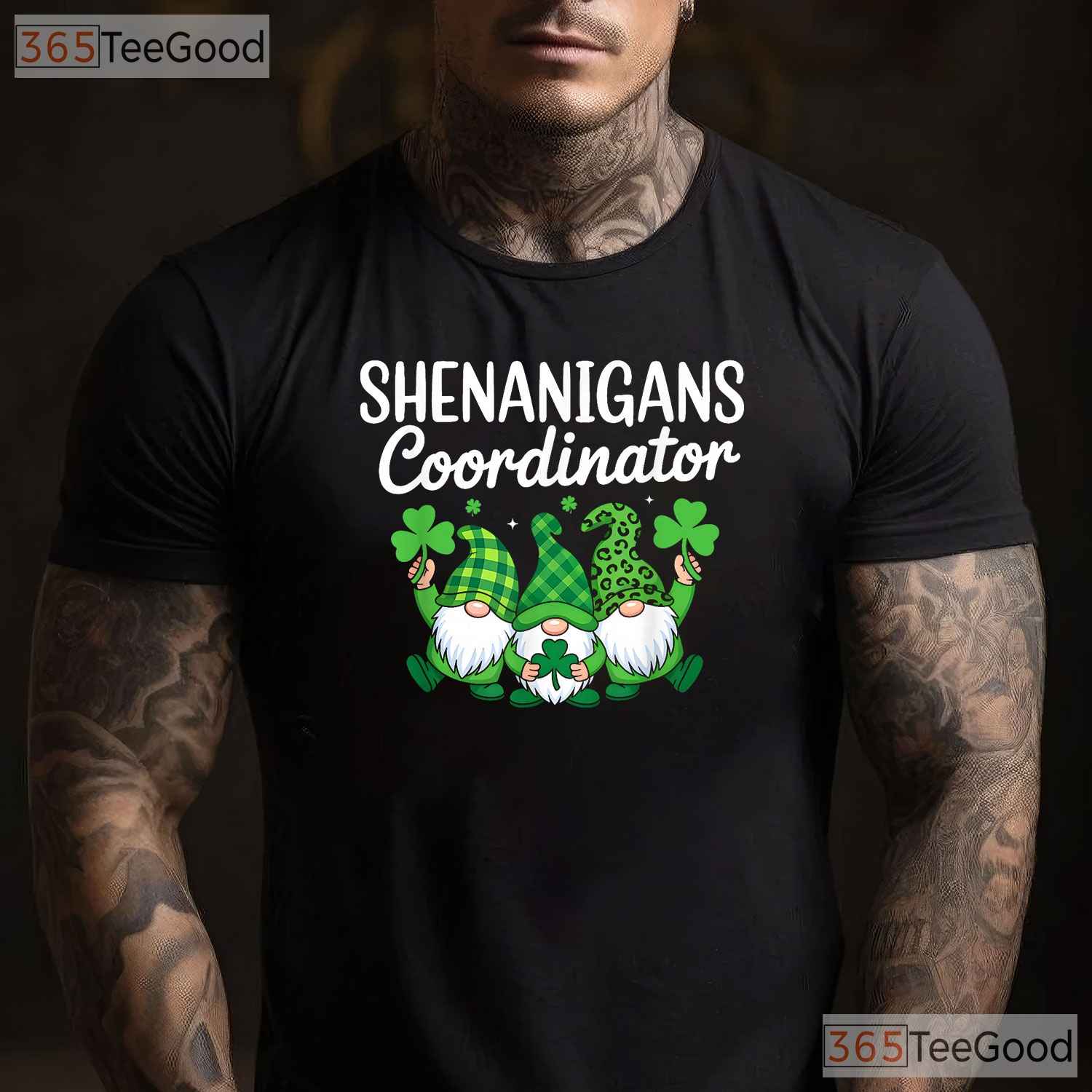 Shenanigans Coordinator Gnome St Patricks Day T-Shirt Funny Group Squad
