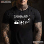 Shenanigator Definition RN Nurse St Patricks Day T-Shirt Nursing Crew Tee