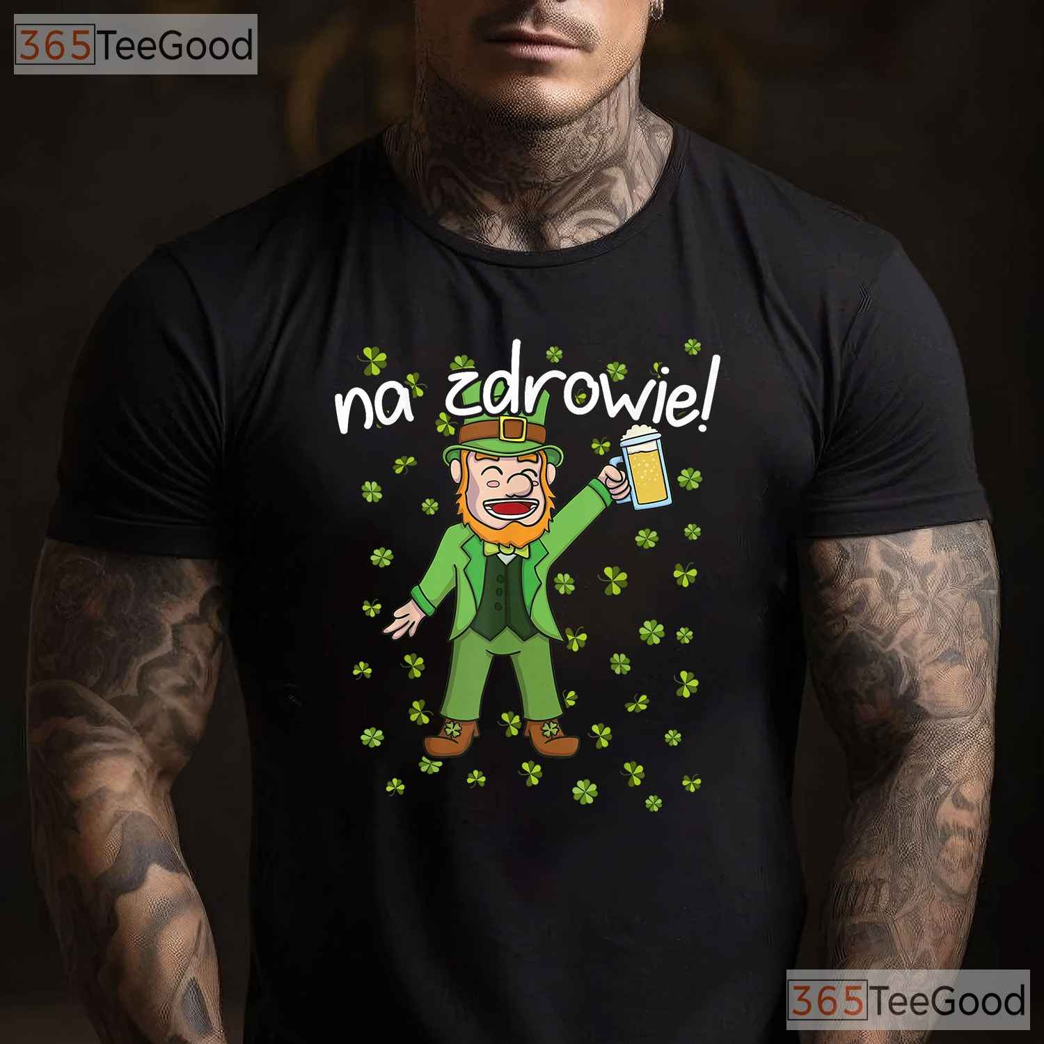 Na Zdrowie Polish Cheers St Patricks Day T-Shirt Poland Irish Flag Gift