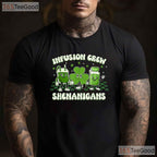 Infusion Nurse Crew Shenanigans St Patricks Day T-Shirt IV Therapy Team Tee