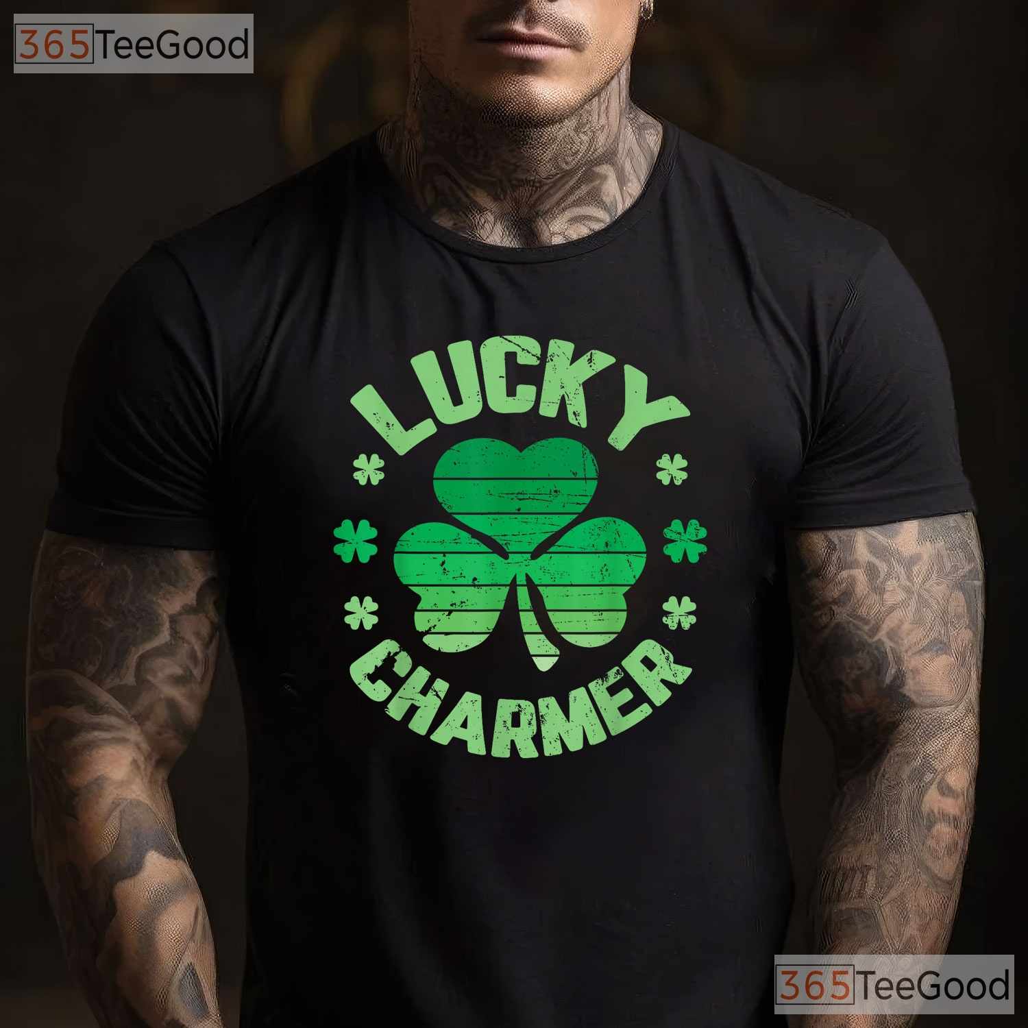 Lucky Charmer Funny St Patricks Day T-Shirt Cute Boys Girls Kids Youth Tee