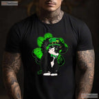 Funny St Catricks Day T-Shirt Cute Cat Leprechaun Hat Irish Pet Lover Tee