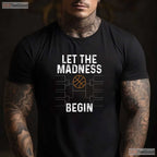 Let The Madness Begin Basketball Bracket T-Shirt Funny College Tournament Tee
