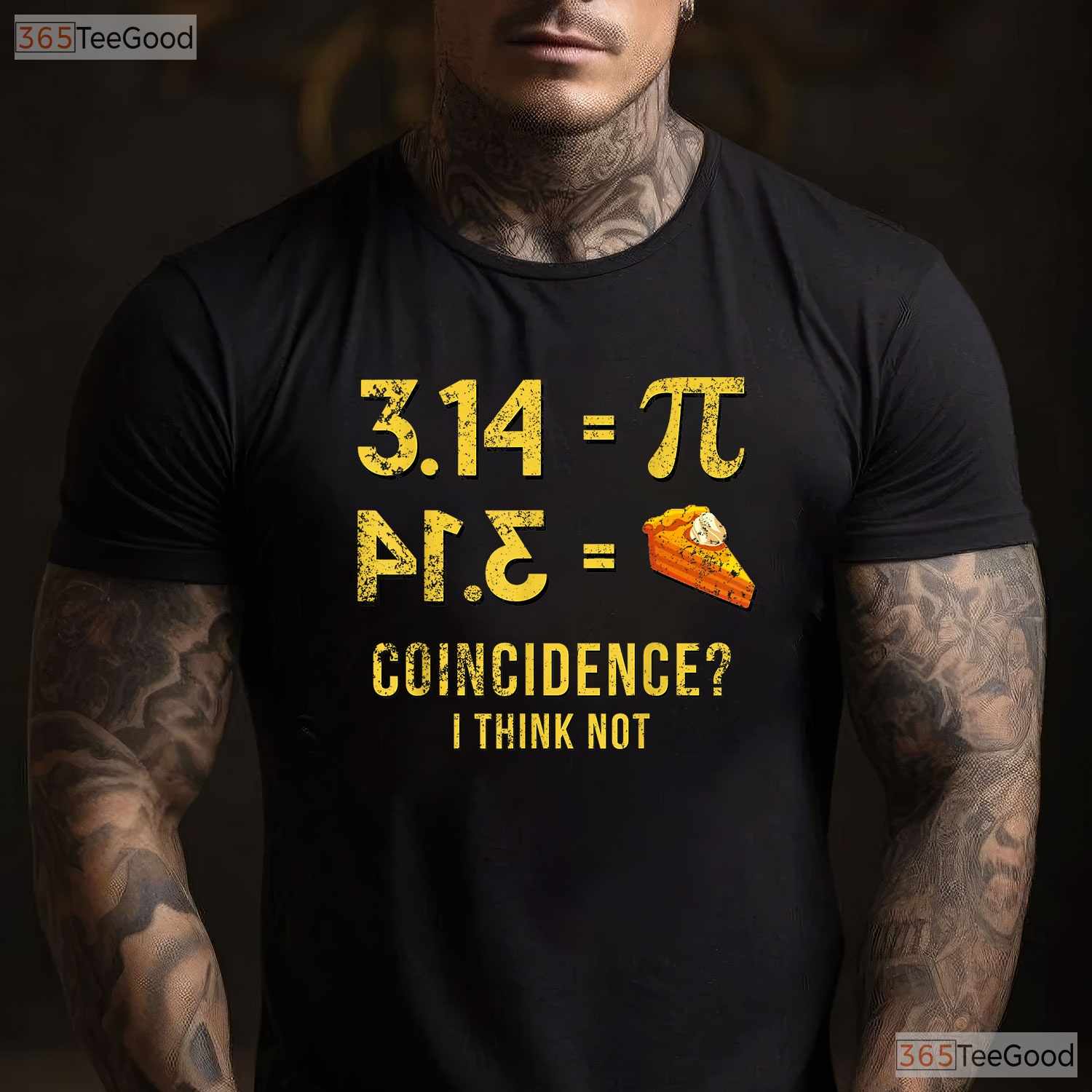 Pi 3 - 14 Equals Pie Coincidence Math Pun T-Shirt Funny Rational Geek Tee