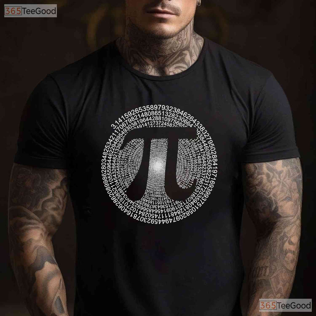 Pi Symbol T-Shirt 3 - 14 Number Math Science Teacher Student Geek Gift Top