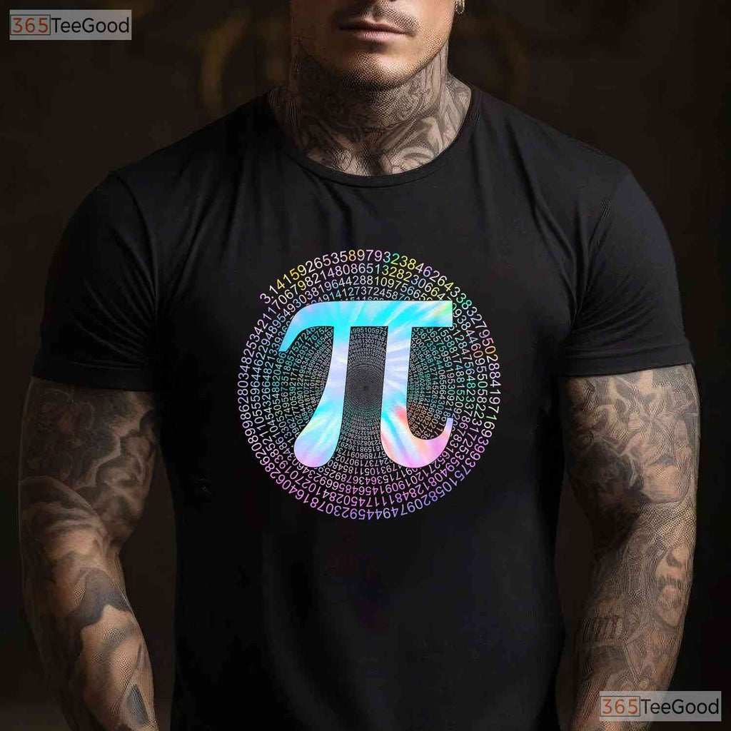 Tie Dye Pi T-Shirt 3 - 14 Number Symbol Math Science Pi Day Colorful Tee