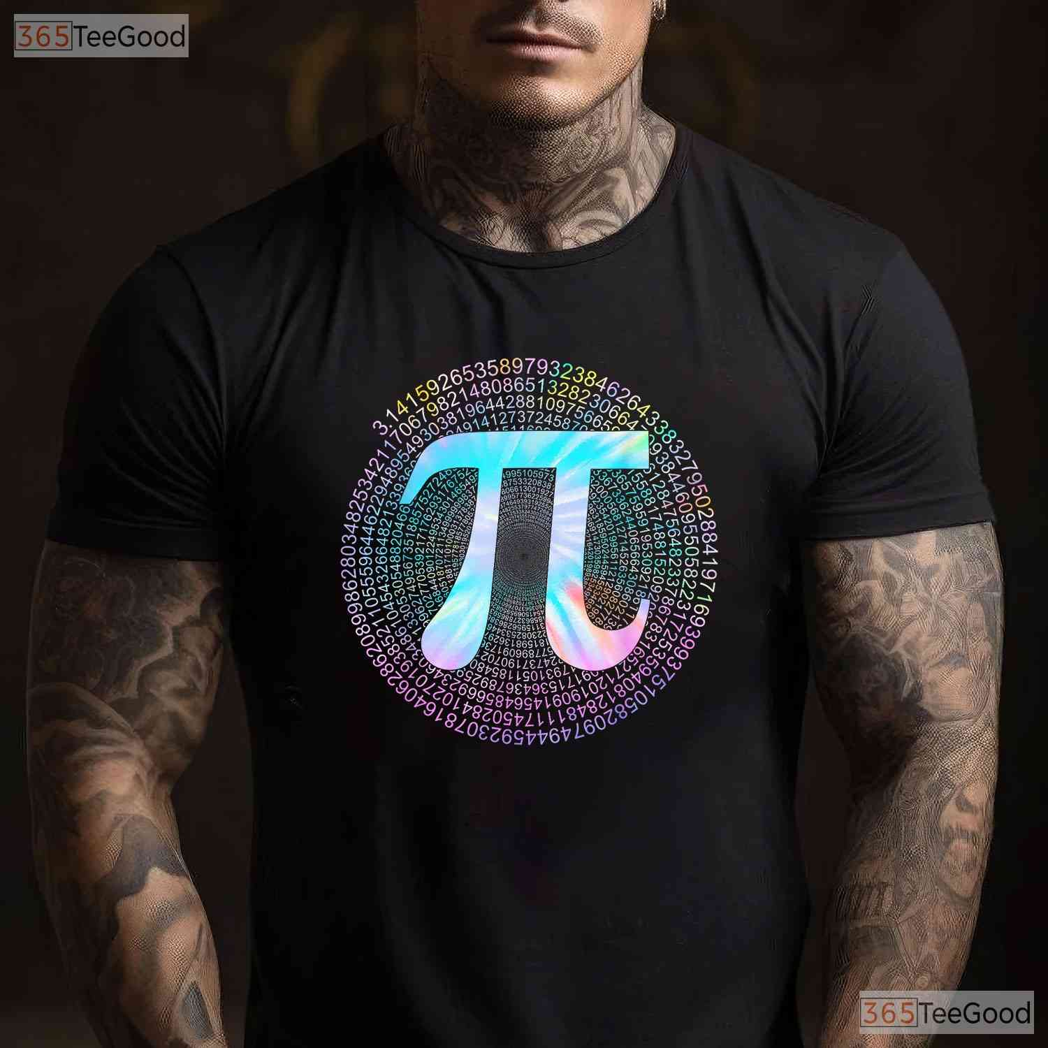 Tie Dye Pi T-Shirt 3 - 14 Number Symbol Math Science Pi Day Colorful Tee