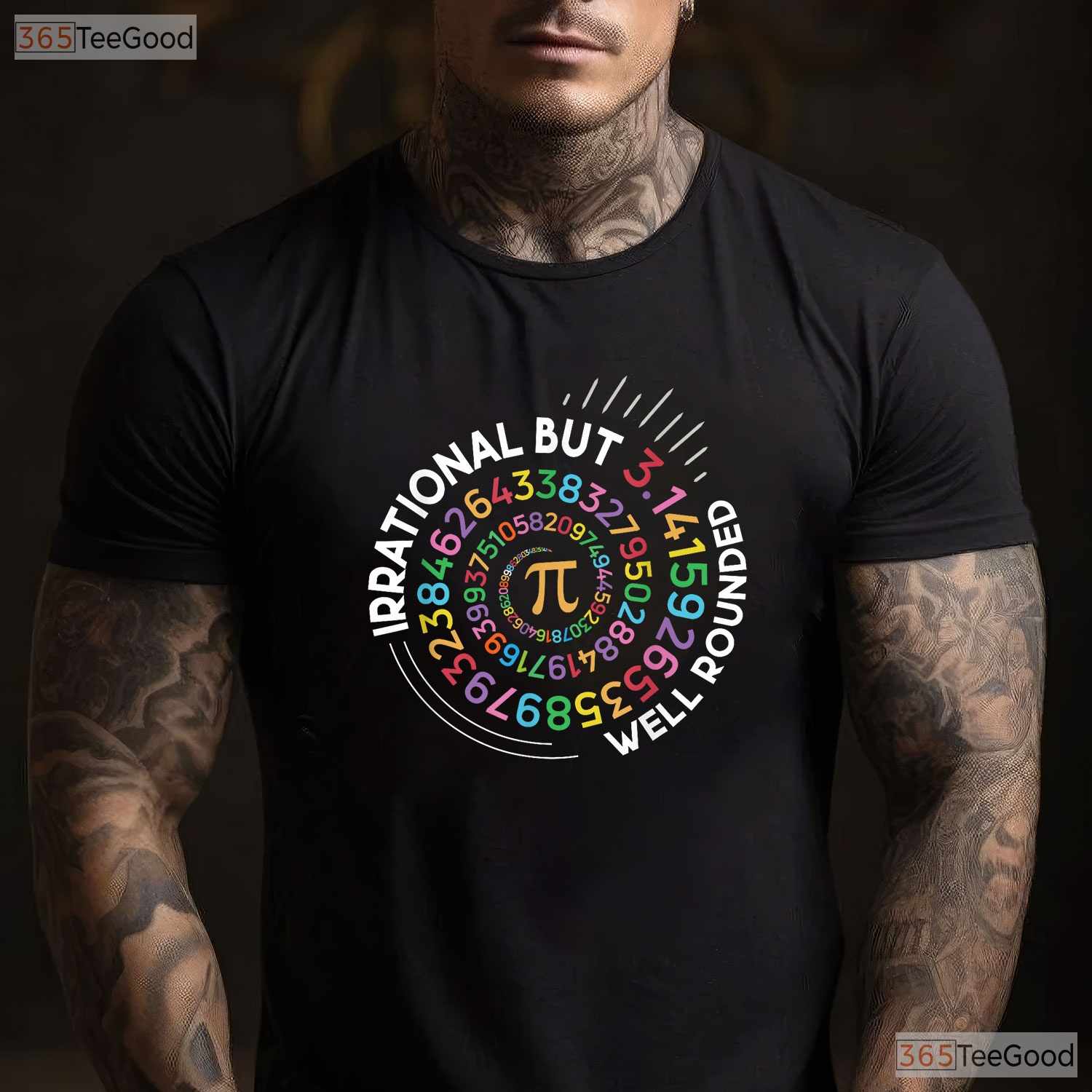Irrational But Well Rounded Pi Day Math Teacher Student Geek Pun T-Shirt