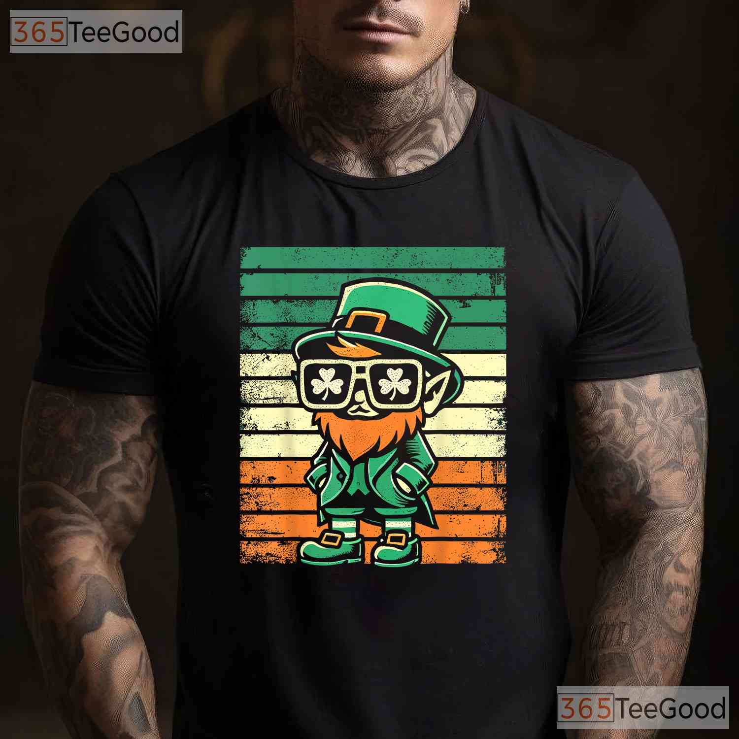 Funny Leprechaun St Patricks Day T-Shirt Men Women Kids Family Match Tee