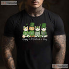 Happy St Catricks Day T-Shirt Funny Cat Lover Kitten St Patricks Day Tee