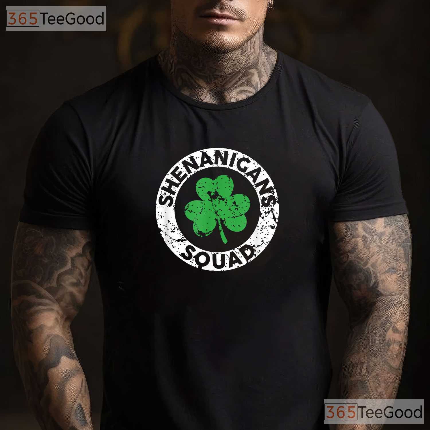 Shenanigans Squad St Patricks Day T-Shirt Funny Matching Group Party Tee