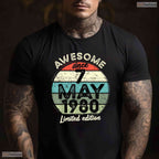 Awesome May 7 1980 46th Birthday T-Shirt- Unique May Birthday Shirt For Him
