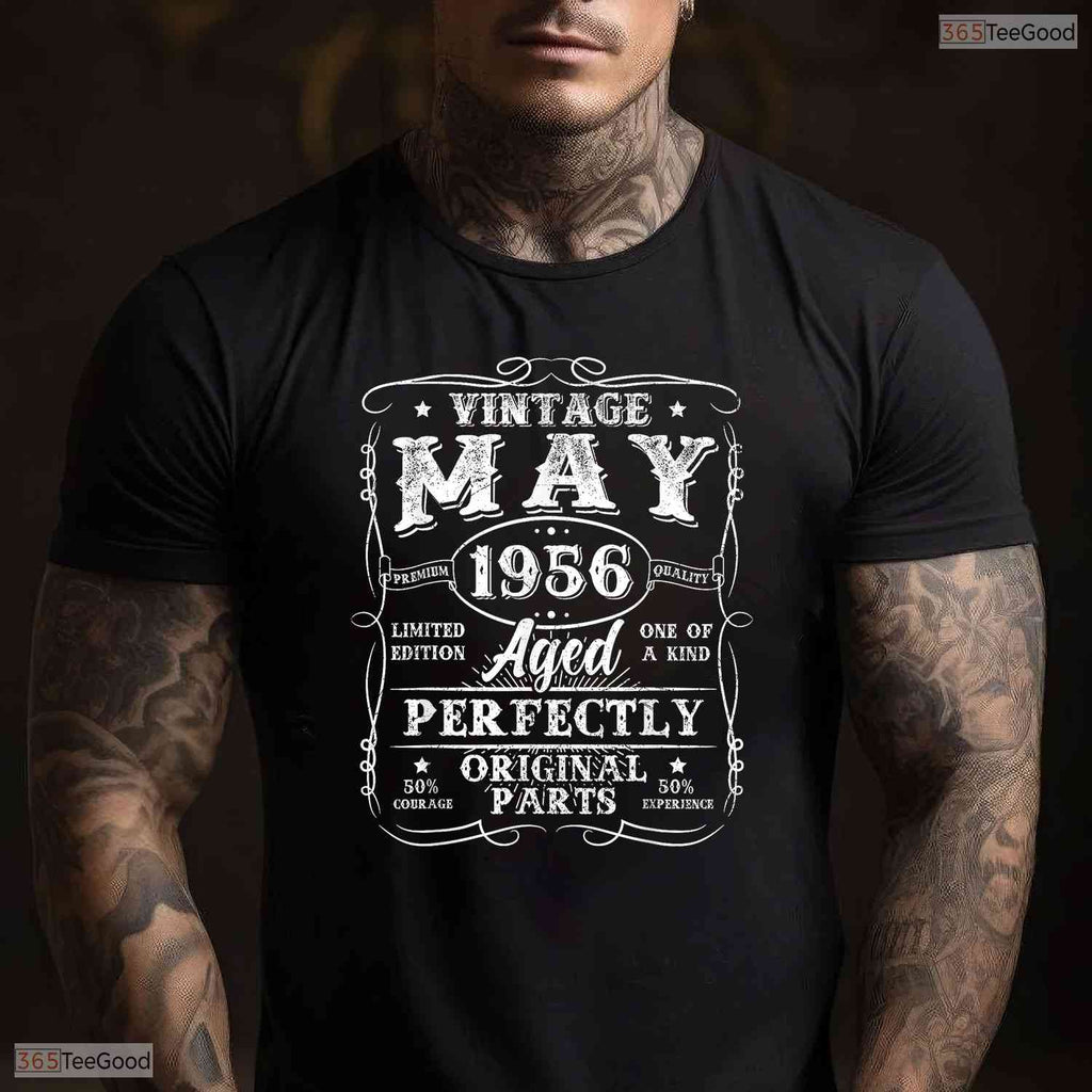 Classic Vintage May 1956 70th Birthday T-Shirt- Unique May Birthday Shirt Gift