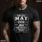 Classic Vintage May 1956 70th Birthday T-Shirt- Unique May Birthday Shirt Gift